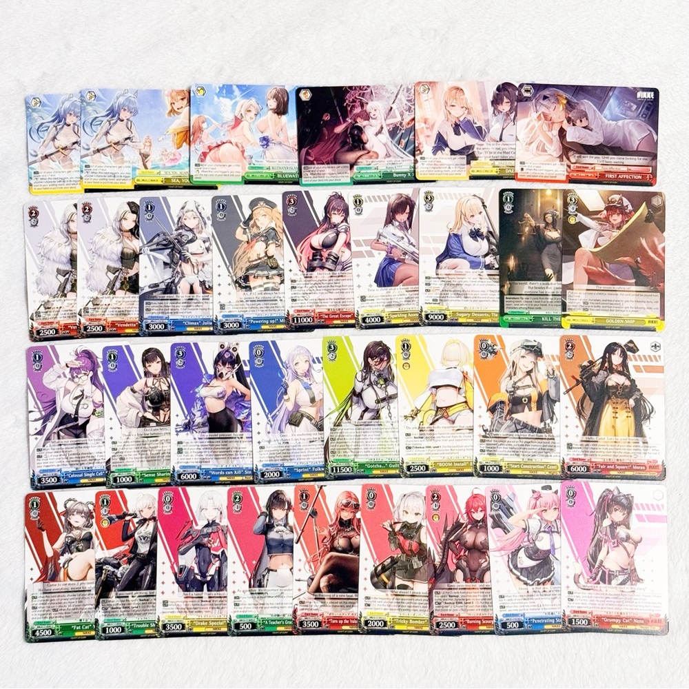 Weiss Schwarz Nikke 32 Random English Card Collection Bundle Set